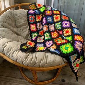 Vintage Flower Power Roseanne Afghan